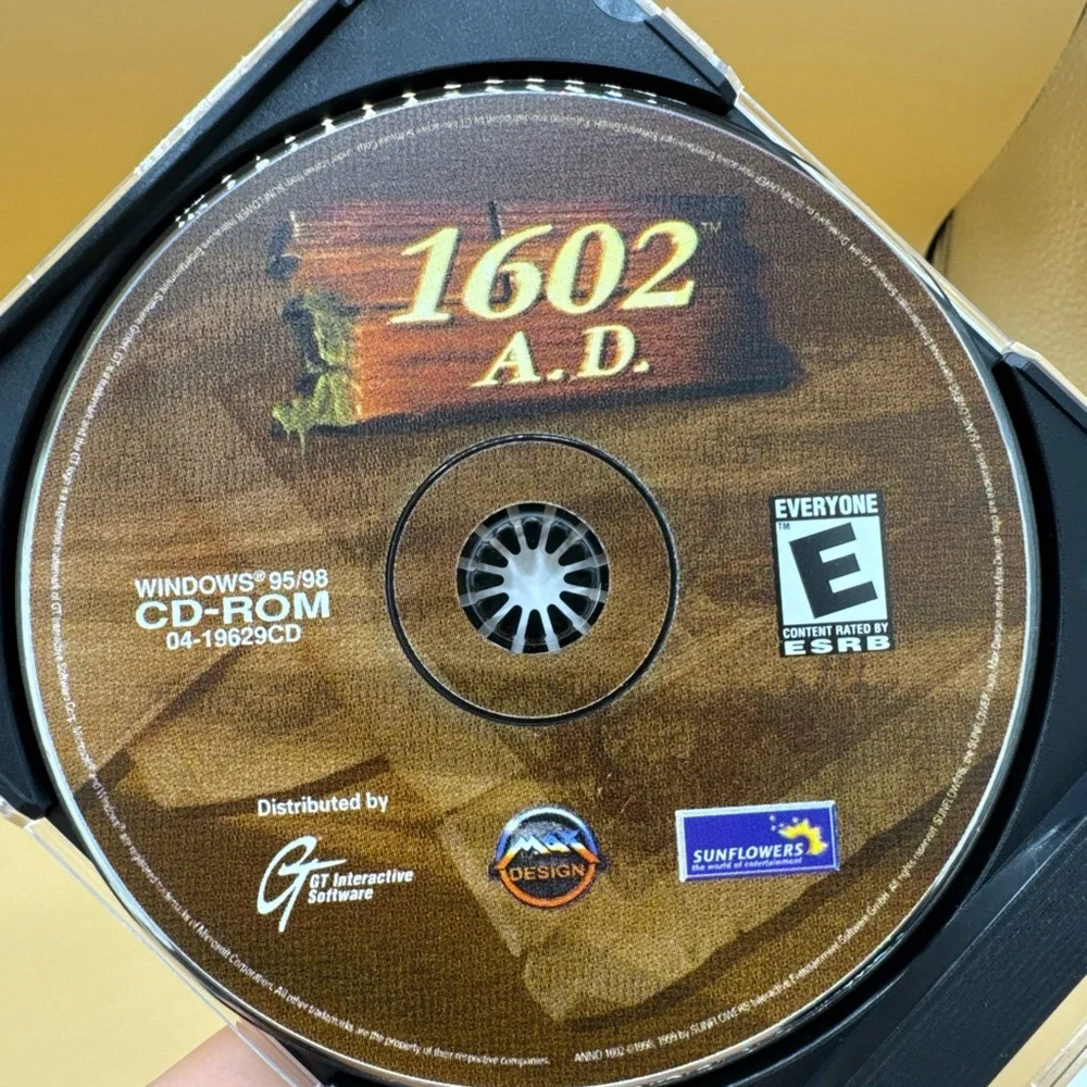 1602 A.D. PC CD-ROM 1998 1999 Computer Game